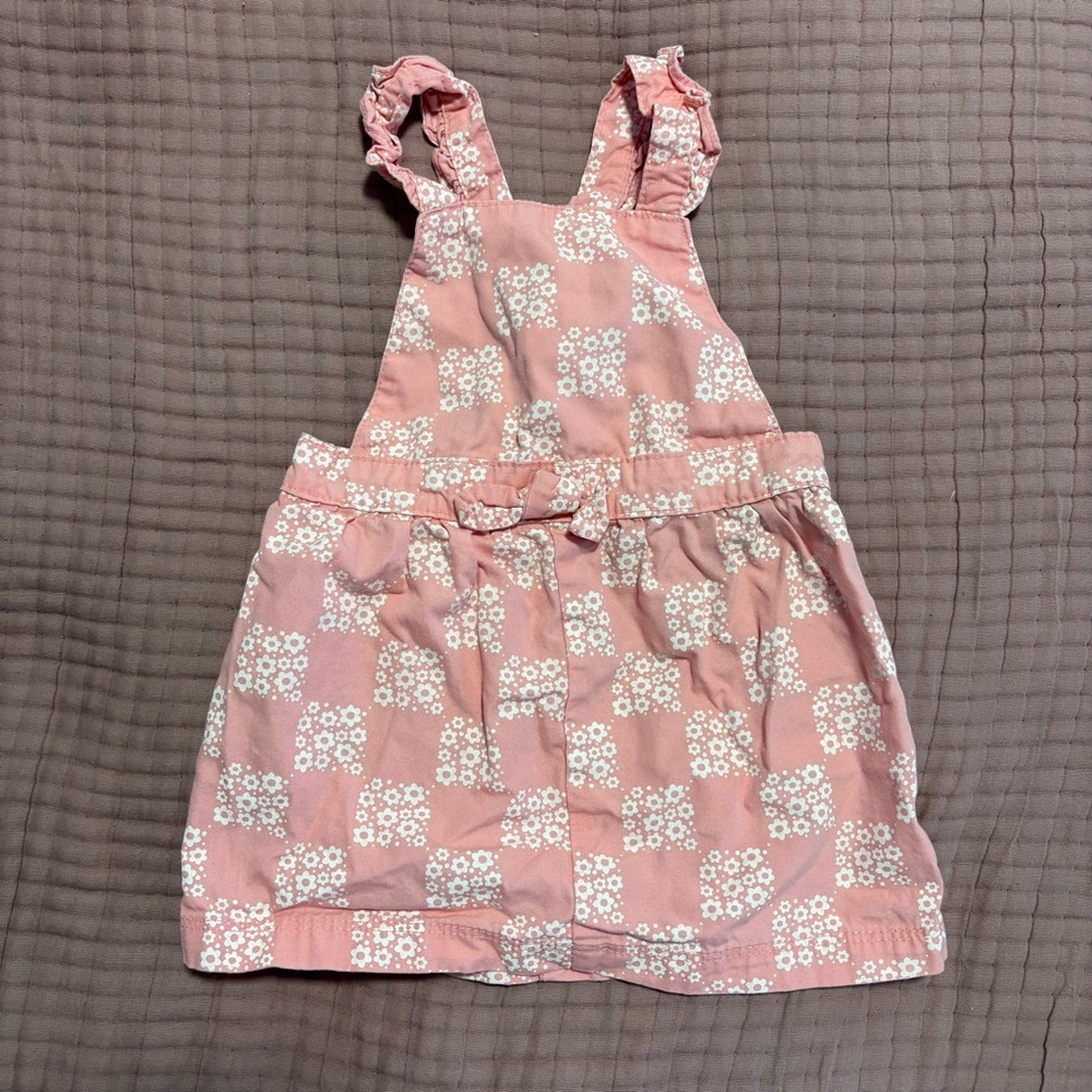 Carter's Pink Baby Dress with White Floral Design